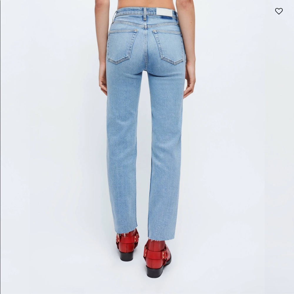 Re/Done Denim High Rose Stove Pipe Comfort Stretch